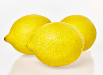  Bunch of lemons isolated on a white background