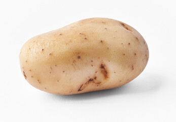  SIngle potato isolated on a white background