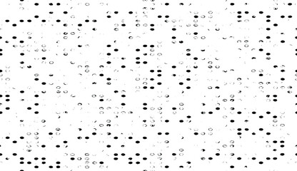 Rough, irregular texture composed of monochrome geometric elements. Overlay distressed grunge background. Abstract vector illustration. Isolated on white background. EPS10