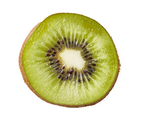  Slice of kiwi isolated on a white background