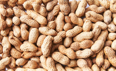  Bunch of peanuts with shell texture