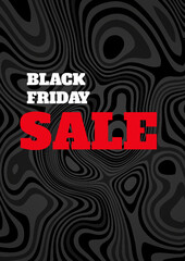 Black Friday Sale banner. Vector illustration.