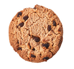  Delicious chocolate cookie isolated on a white background