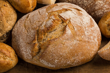 Close-up of traditional bread