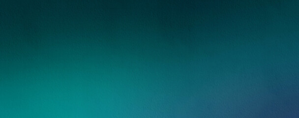 Trendy turquoise blue green gradient background.Abstract paper texture background for phones, web, design concepts. Wide banner