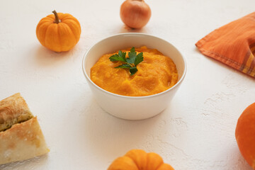 pumpkin soup with pumpkin