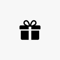 gift icon. gift vector icon on white background