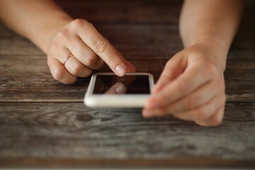 person using smartphone