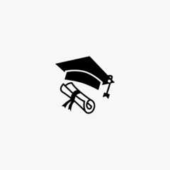hat icon. hat vector icon on white background