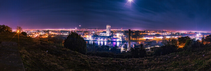 Cork City by night, Ireland