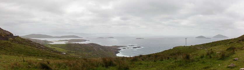 view of the mountains and sea, Kerry, Ireland