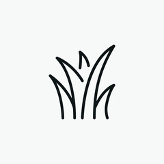 Nature Grass Plant vector sign icon