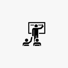 teacher icon. teacher vector icon on white background