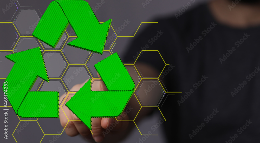 Poster above some gears and close up on three small green gears