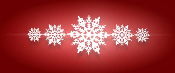 Christmas geafics with snowflakes. Winter artwork for background.