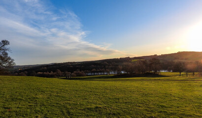 Obraz premium Winter landscape in West Yorkshire England