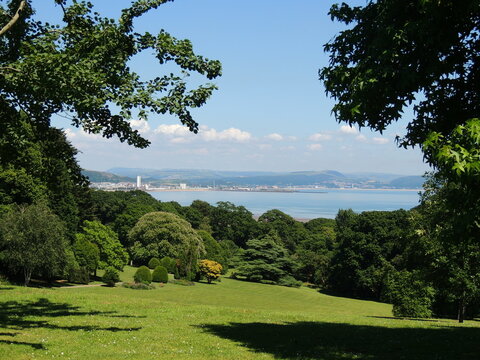 nice view of  swansea bay from clyne garden