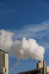 industrie environnement co co2 carbone effet serre fumee planete industriel usine