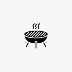 grill icon. grill vector icon on white background