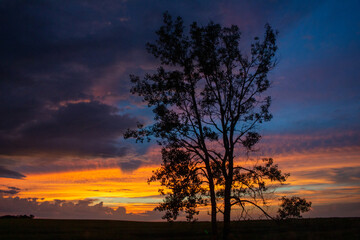 Obraz na płótnie Canvas North Dakota Sunset