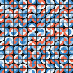 Fototapeta premium Abstract Geometric Pattern generative computational art illustration