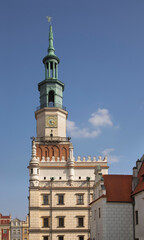 Fototapeta na wymiar Town hall at Old Market square in Poznan. Poland