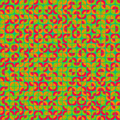 Abstract Geometric Pattern generative computational art illustration