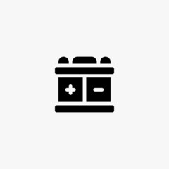 battery icon. battery vector icon on white background