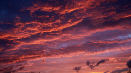 Sunset and Sunrise Cloudy Sky