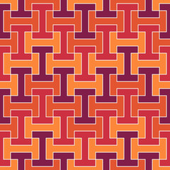 Seamless pattern. Sayagata vector. Ethnic backdrop. Mosaic tiles. Folk wallpaper. Tribal ornament. Geometric image. Ethnical motif. Surface texture. Textile print. Abstract background