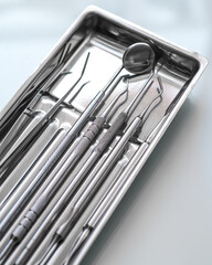 set of dental tools