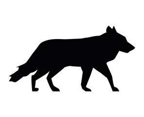 wolf wild animal silhouette