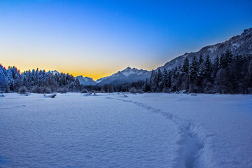 winter mountain landscape