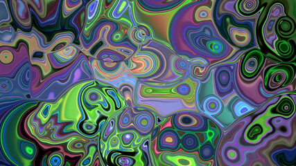 Abstract textured multicolored background with bubbles