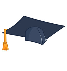 mortarboard graduate hat cap cartoon