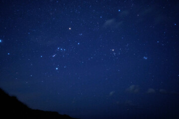 Fototapeta na wymiar Stars and constellations in Nozumi, 14/11/2021