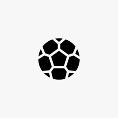 football ball icon. football ball vector icon on white background