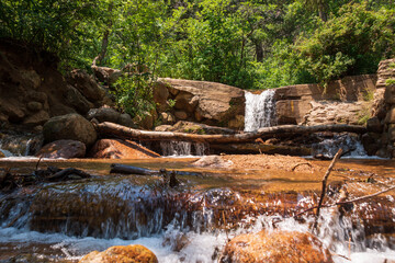Small creek with a water fall