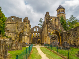 Orval Abbey Ruins in Villers-devant-Orval, Belgium