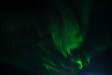 Northern lights on the night sky of Iceland