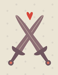 Fototapeta premium Cross swords