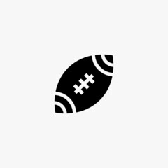football ball icon. football ball vector icon on white background