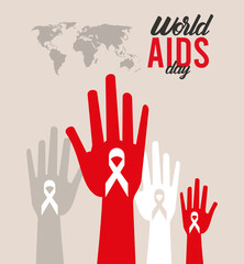 world aids day ribbons