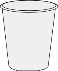 シンプルな紙コップのイラスト