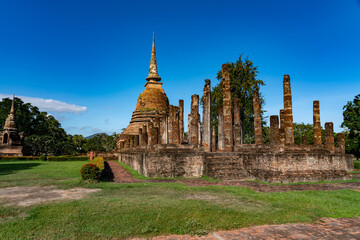 Obraz premium Historical Towns, Temples and Ancient Ruins in Thailand