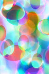 Abstract geometric background with multicolor ovals