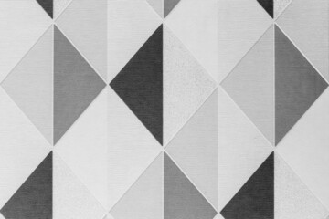 Wallpaper dark grey and black and white with abstract geometric pattern pyramid design background