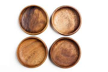 wooden round eco-friendly bowls