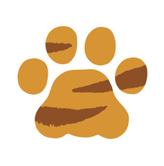 虎の足跡-虎柄入り