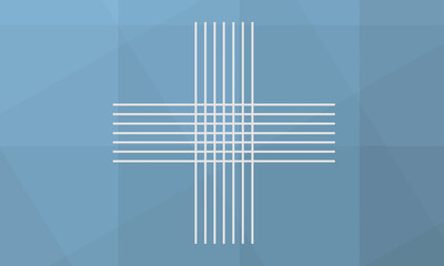 Fototapeta premium blue gradient background with plus stripes in the middle